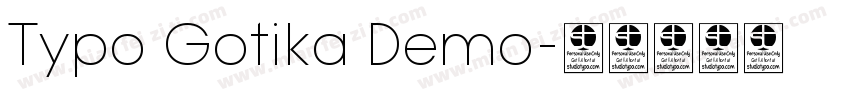 Typo Gotika Demo字体转换